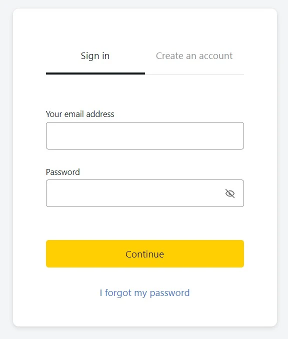 Log in to your Account