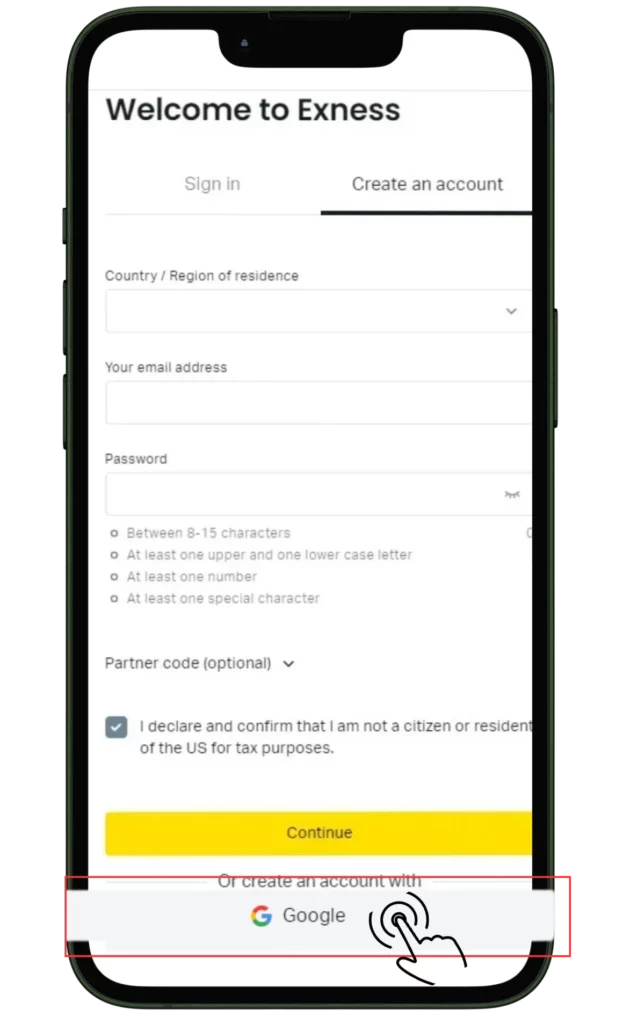 How to Register an Islamic Account at Exness