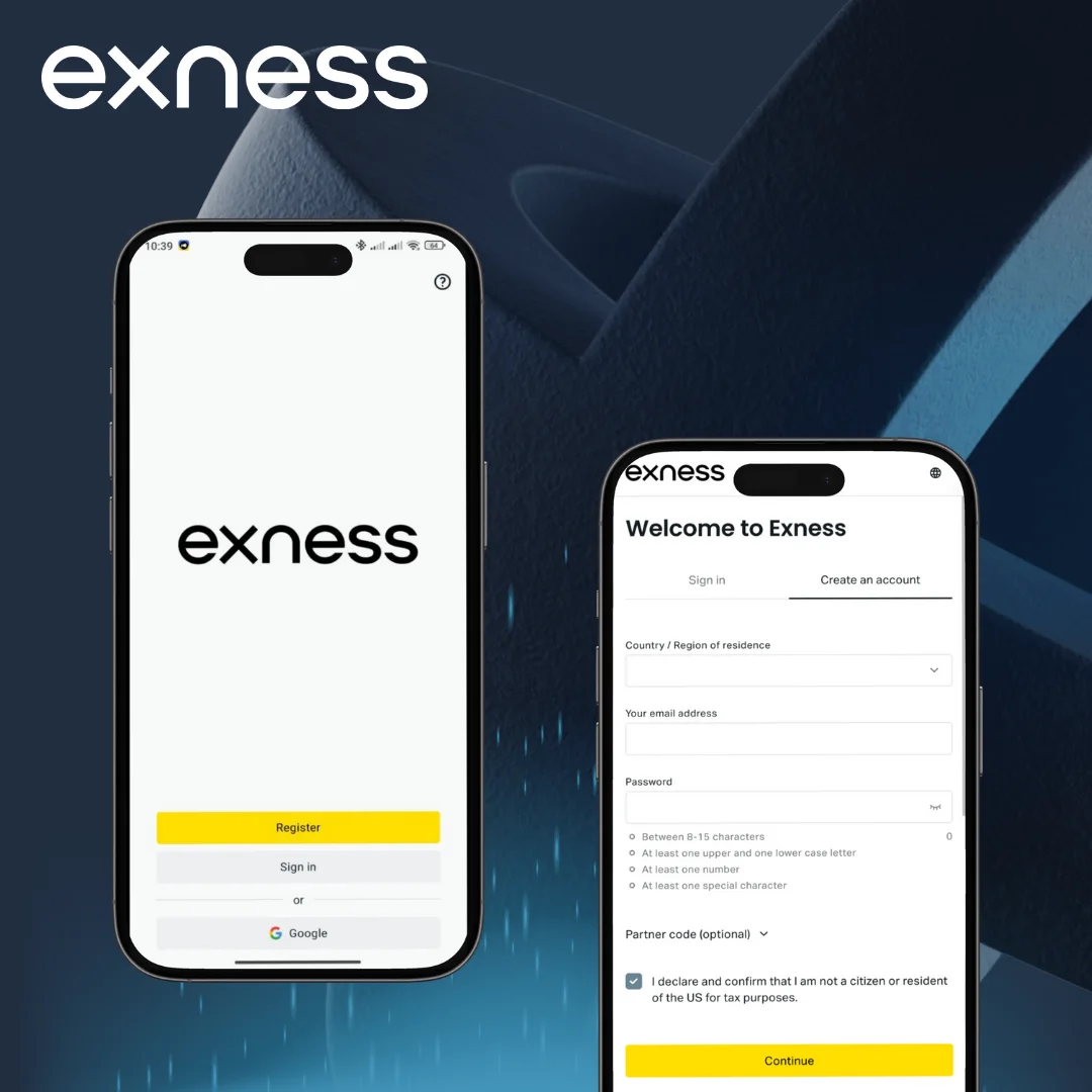 Exness sign up